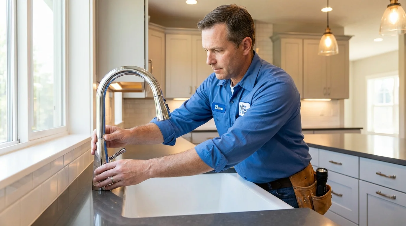 Kitchen faucet installation by Johns Plumbing LLC in Tavares
